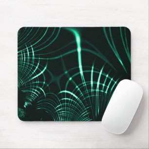Mousepad Curvas pontiagudas em mistura de verde-selva e men