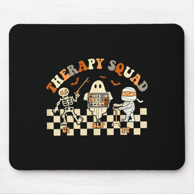 Mousepad Custo da Enfermeira de Halloween Com Pt Ghost Quad (Frente)