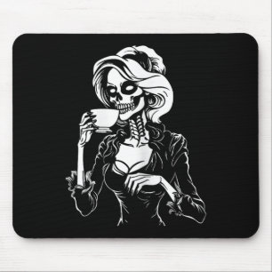 Mousepad Custo do Café do Bebendo Preguiçoso do Skeleton Sk