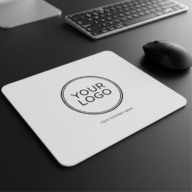 Mousepad Custom Company Logo  | Modern Minimalist  (Criador carregado)