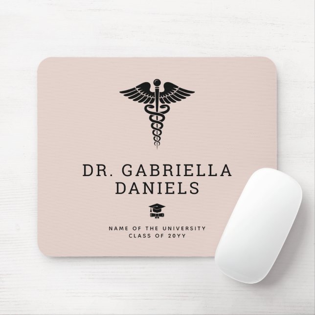 Mousepad Custom Modern Medical School Doctor Graduation (Com mouse)