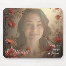 Mousepad Custom Portrait for Her – Personalized Photo Gift
