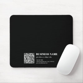Mousepad Custom QR code & Editable Retro-Modern Text