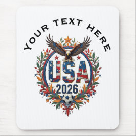 Mousepad Custom USA National Soccer Team Bald Eagle Logo