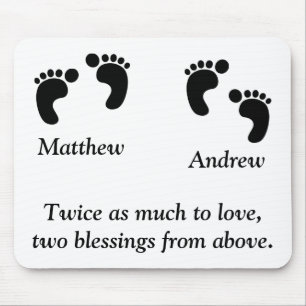 Mousepad Customizável duas vezes tanto quanto ao amor