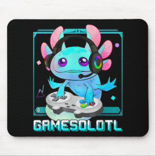 Mousepad Cute Axolotl Lover Gamesalotl Gaming Axolotl Kids