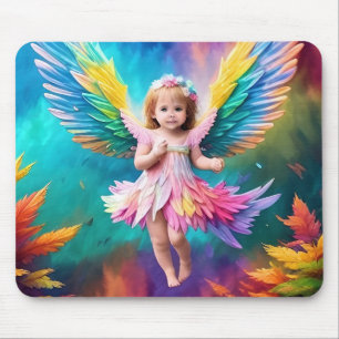 Mousepad Cute Baby Angel Wings Art-38424