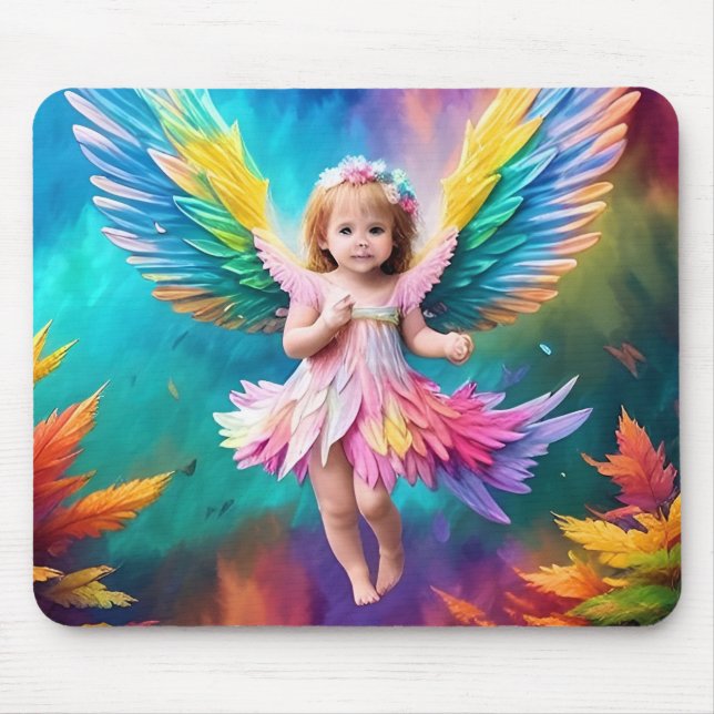Mousepad Cute Baby Angel Wings Art-38424 (Frente)