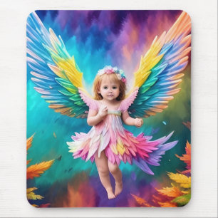 Mousepad Cute Baby Angel Wings Art-38424