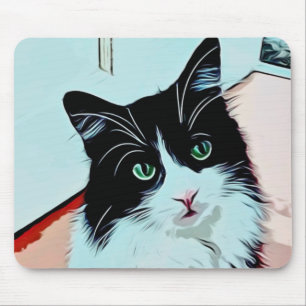 Mousepad Cute Cat Cartoon Pop Art