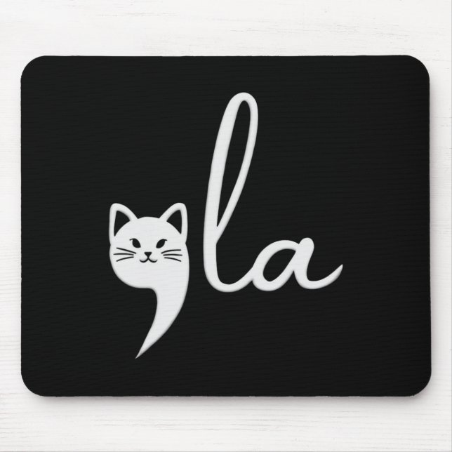 Mousepad Cute Cat Comma-la Kamala Harris Presidente 2024 (Frente)