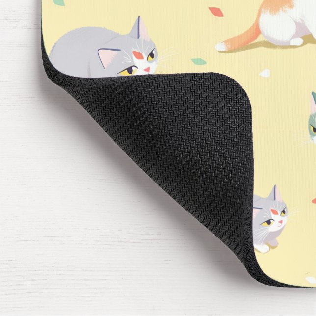 Mousepad Cute Cat Patter  (Canto)