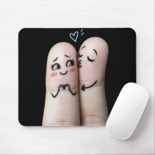 Mousepad Cute Dois Dedos Romance