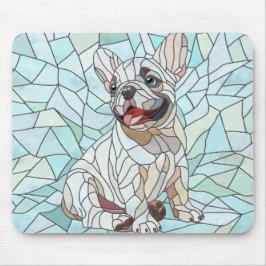 Mousepad Cute French Bulldog Puppy - mosaico pastel