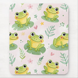 Mousepad Cute frogs Pattern