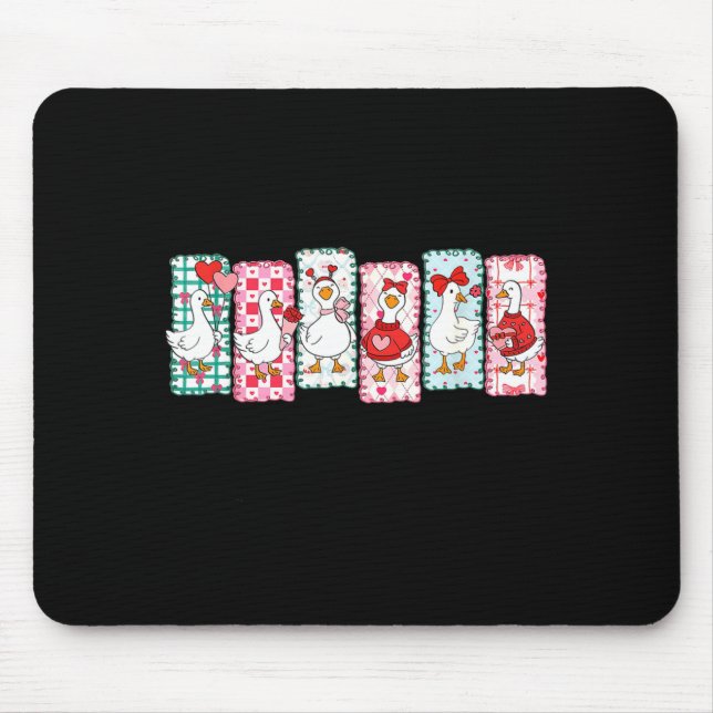 Mousepad Cute Goose Valentine Coquette,duck Funny Gift Tee  (Frente)