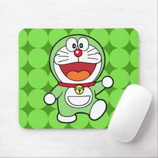 Mousepad Cute Green Mini Doraemon Anime