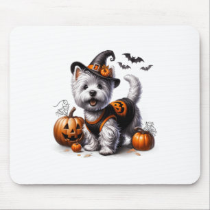 Mousepad Cute Halloween Westie Tee West Highland Terrier Do