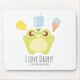 Mousepad Cute I Love Dairy Treats Sapo