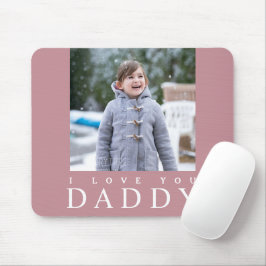 Mousepad Cute I Love You Kid Photo Pai