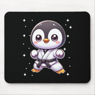 Mousepad Cute Kawaii Karate Penguin Artes Marciais 1