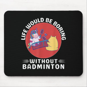 Mousepad Cute Kawaii Unicórnio Vida Seria Chata Sem B