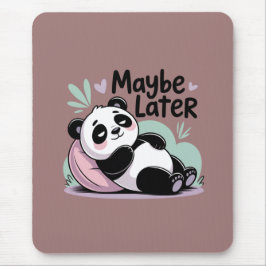 Mousepad Cute Lazy Panda – “Talvez Mais Tarde” Panda Relaxa