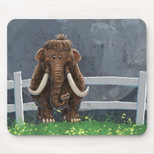 Mousepad Cute Mastodon (Frente)
