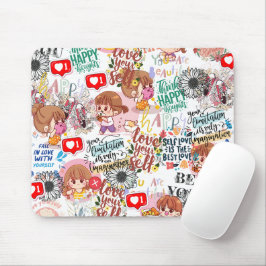 Mousepad Cute Motivational – Positive Quote Kawaii