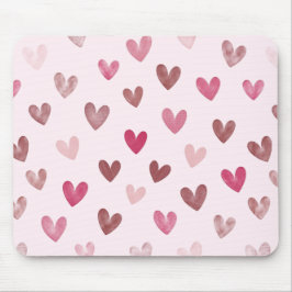 Mousepad Cute Pink Heart Pattern – Romantic &Stylish Design