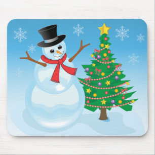 Mousepad Cute Snowman