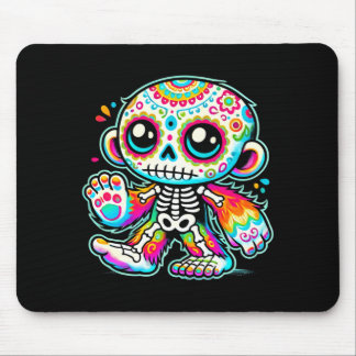 Mousepad Cute Sugar Skull Pé Grande Dia Dos Mortos