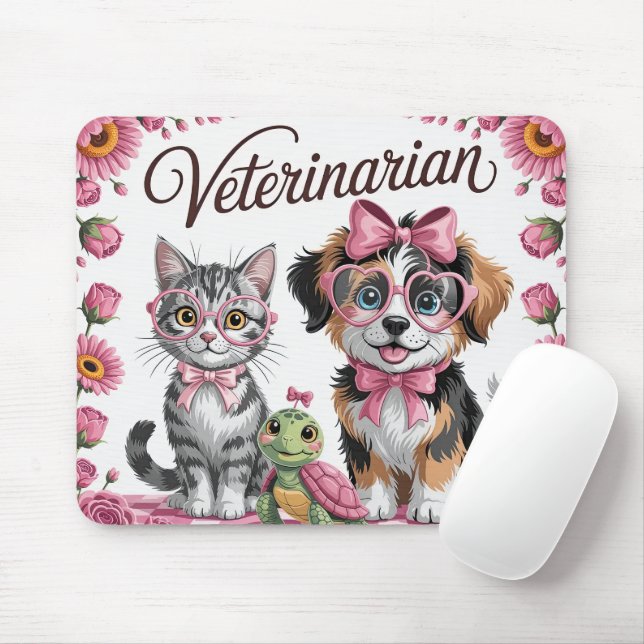Mousepad Cute Veterinarian (Com mouse)