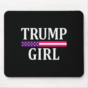 Mousepad Cute Vintage Vote Trump Girl Republican USA Flag 2