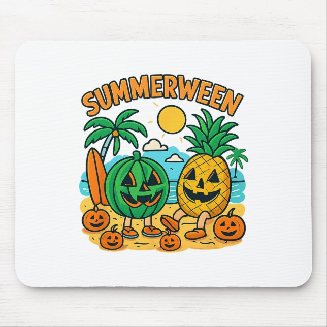 Mousepad Cute Watermelon E Abacaxi Cute Bea Engraçados (Frente)