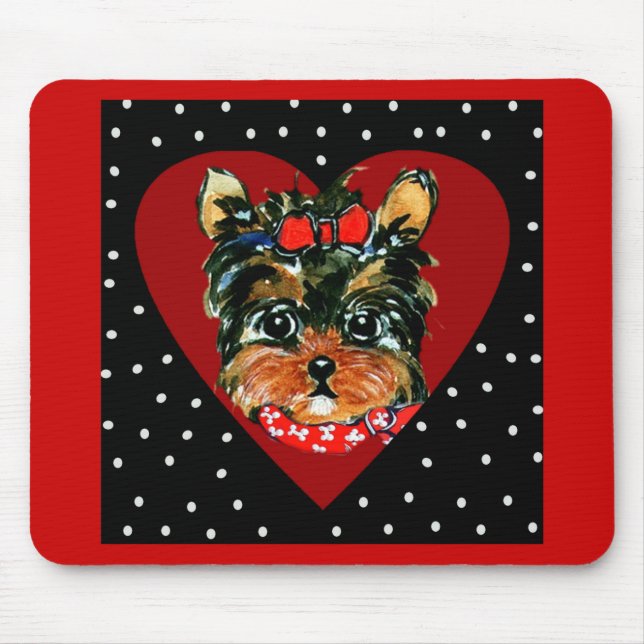 Mousepad Cute Yorkie Poo fofo (Frente)