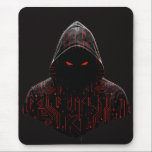 Mousepad Cyber Assassin<br><div class="desc">Step into the shadows with the 'Cyber Assassin' design. This piece features a mysterious hooded figure detailed with glowing red circuit patterns and tech-inspired runes. It's the perfect blend of futuristic cyberpunk vibes and dark, minimalist aesthetics. Ideal for anyone who loves high-contrast streetwear, techwear, or gritty gaming art. Make a...</div>