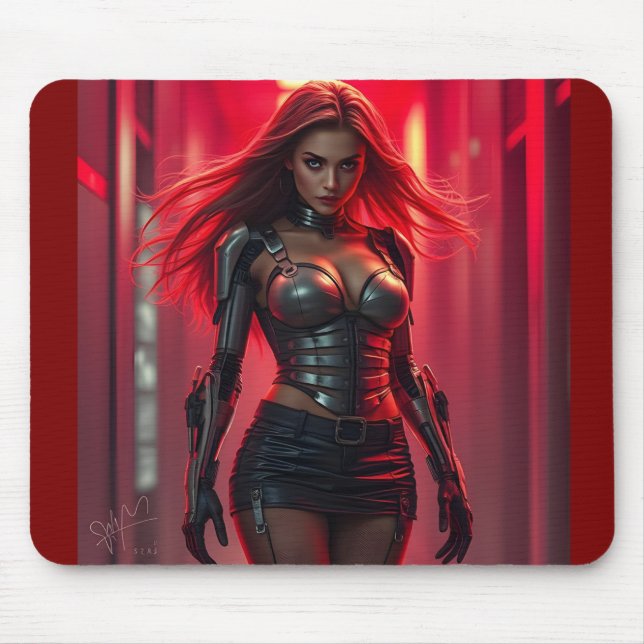 Mousepad Cyber-Girl (Frente)