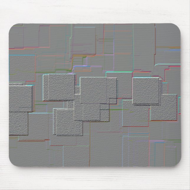 Mousepad "Cyber Gothic" Arte Geométrica (Frente)