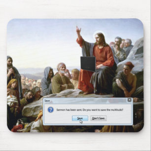 Mousepad Cyber Sermon Funny