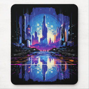 Mousepad Cyberpunk City Skyline