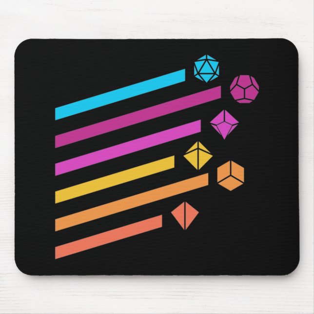 Mousepad Cyberpunk Dice Ray Tabletop RPG (Frente)