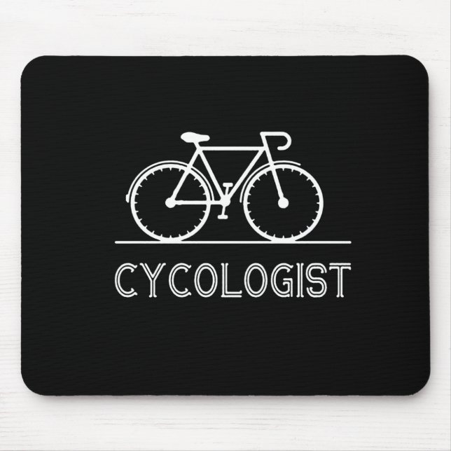 Mousepad Cycologist Funny Bike Bicicleta Humor (Frente)