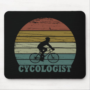 Mousepad Cycologist tem um ciclismo engraçado dizendo