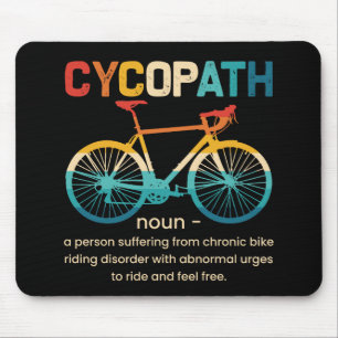 Mousepad Cycopath Funny Cycling para Ciclistas e Bikers