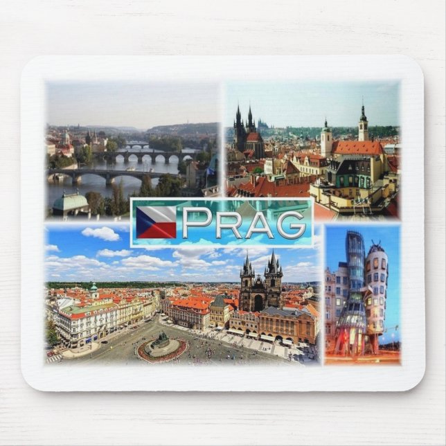 Mousepad CZ República Checa - Praga - Praga - Praha - (Frente)