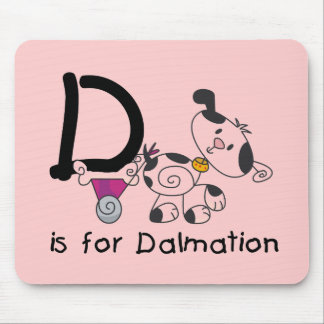 Mousepad D é para t-shirt e presentes de Dalmation