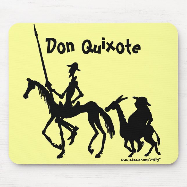 Mousepad da arte gráfica de Don Quixote e de (Frente)