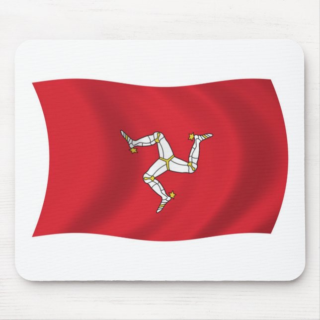 Mousepad da Bandeira da Ilha de Man (Frente)