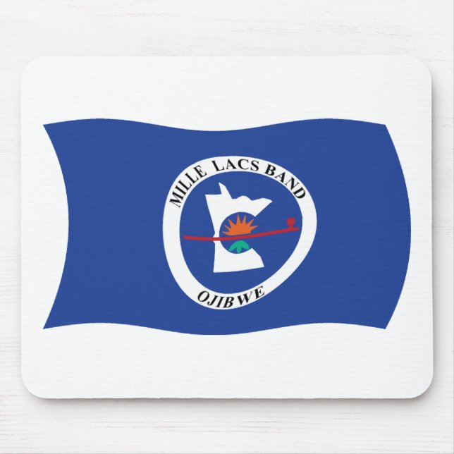 Mousepad da Bandeira da Reserva da Banda Mille Lac (Frente)